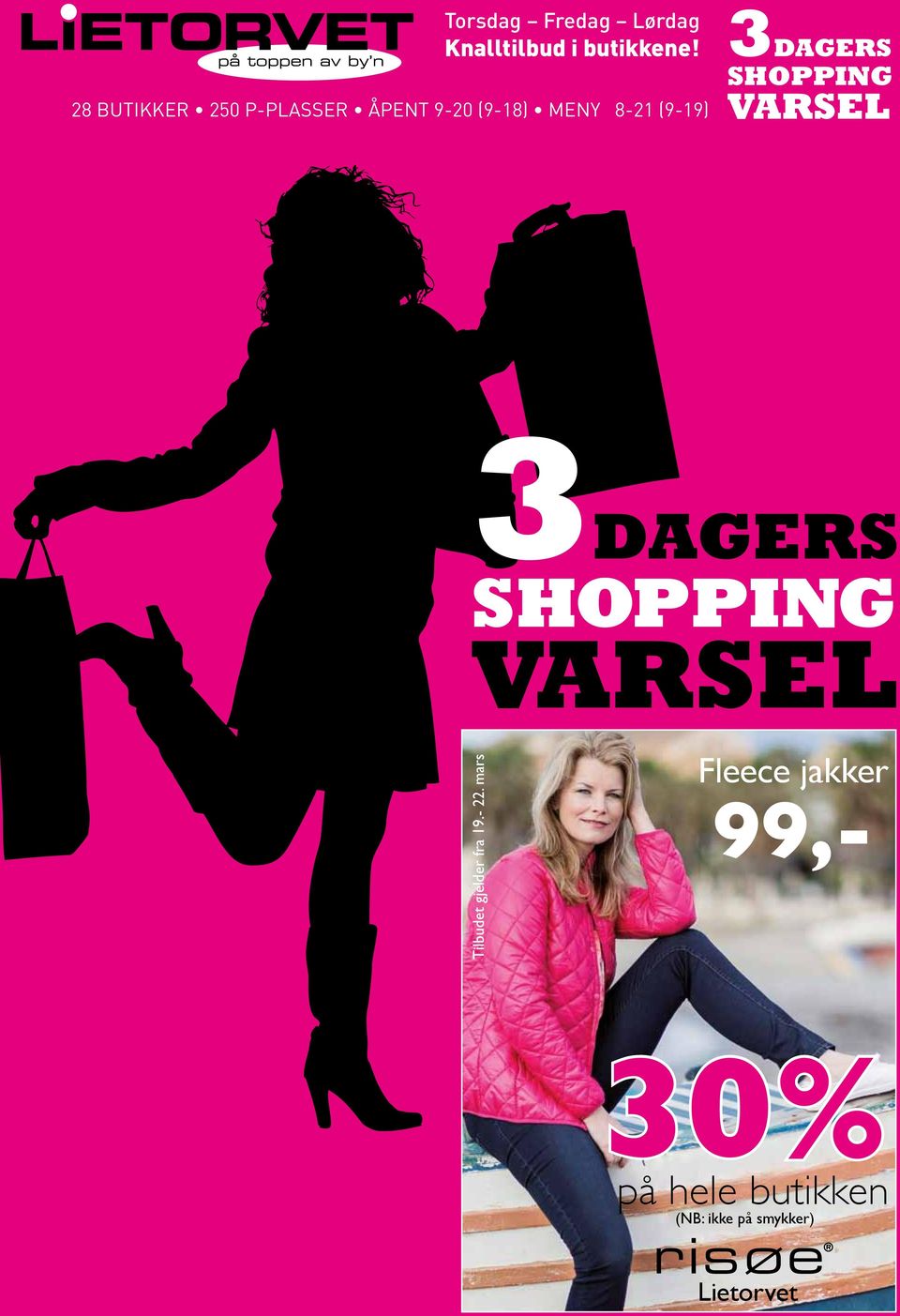 99,- 30% på hele butikken