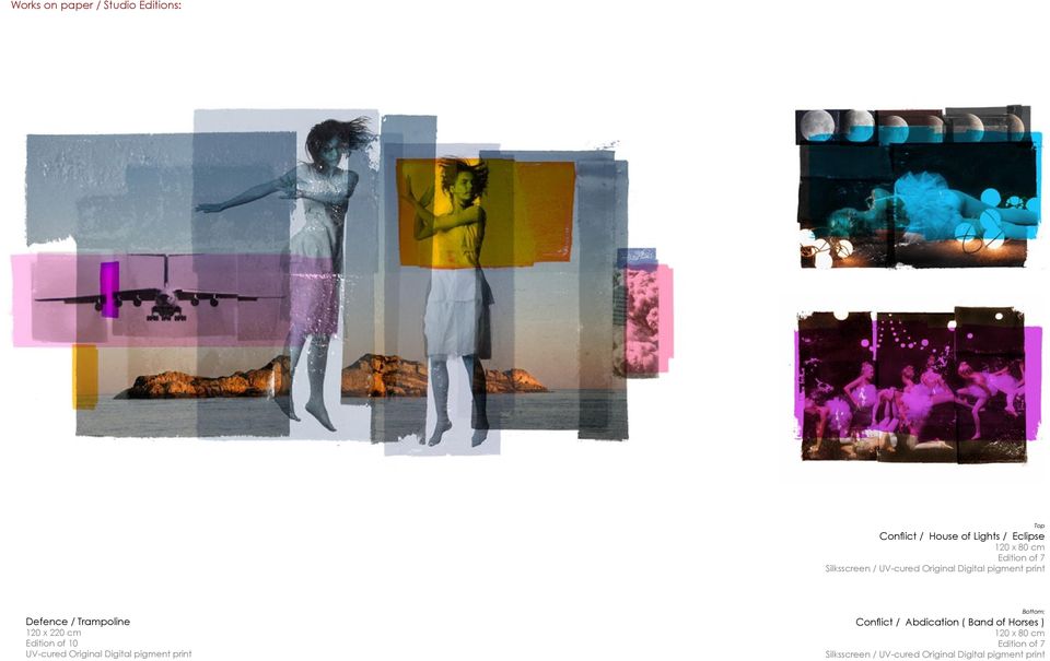 x 220 cm Edition of 10 UV-cured Original Digital pigment print Bottom: Conflict / Abdication