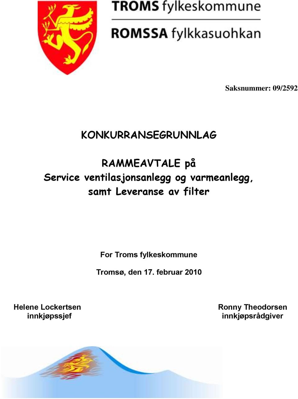 av filter For Troms fylkeskommune Tromsø, den 17.