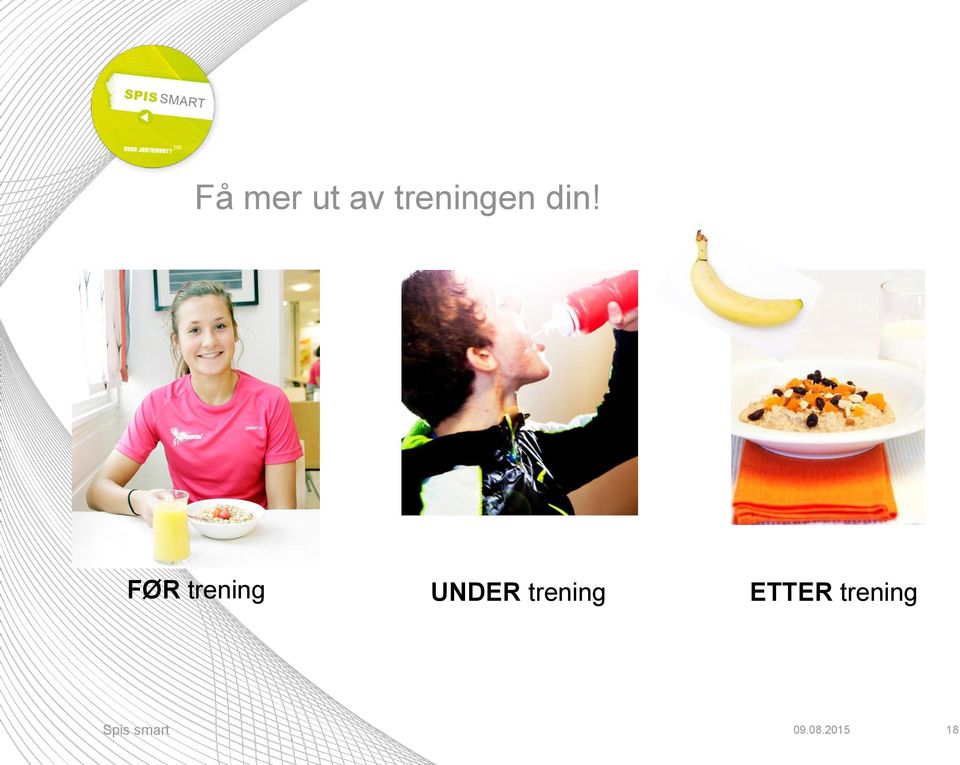 FØR trening UNDER