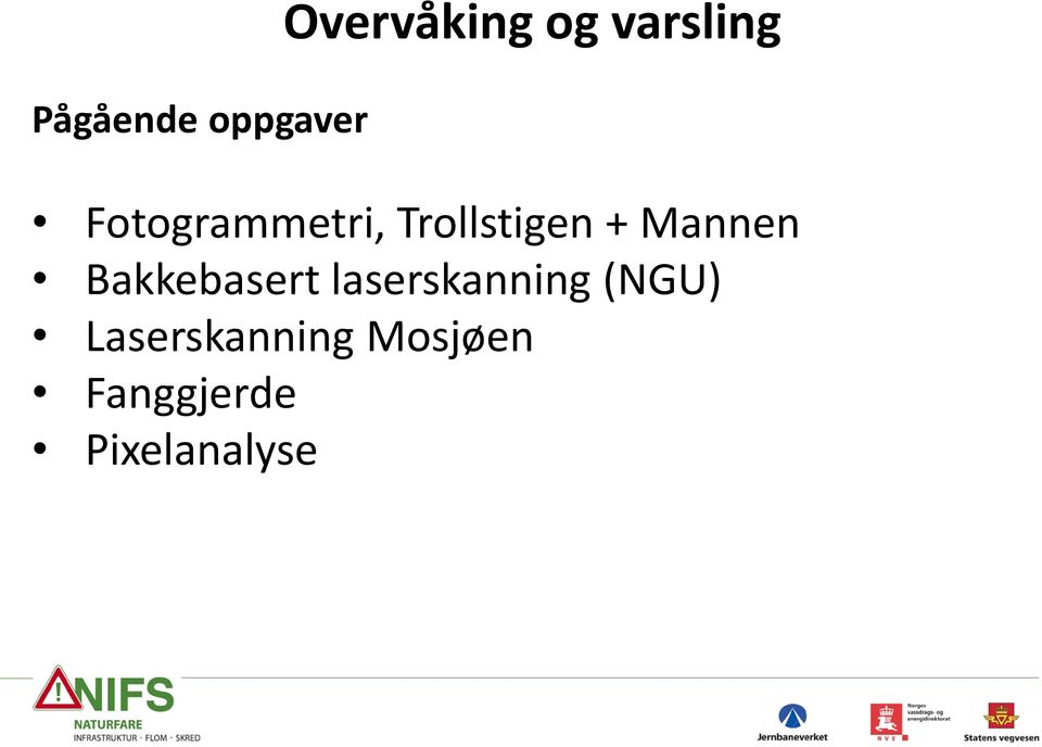 Mannen Bakkebasert laserskanning (NGU)