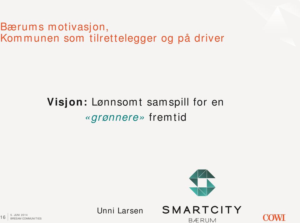 Visjon: Lønnsomt samspill for