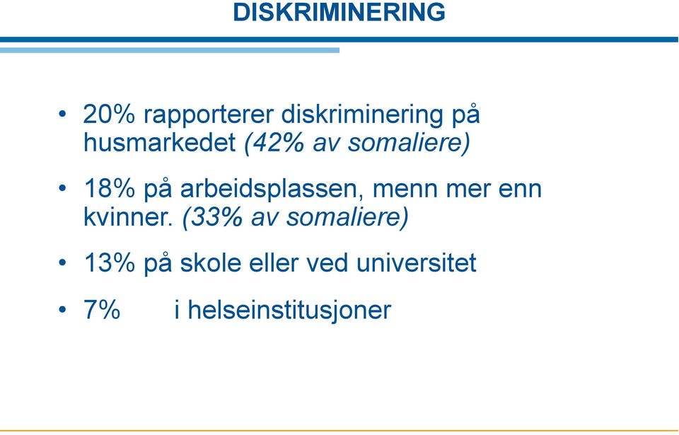 arbeidsplassen, menn mer enn kvinner.