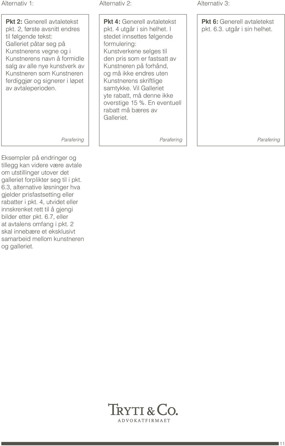 løpet av avtaleperioden. Pkt 4: Generell avtaletekst pkt. 4 utgår i sin helhet.