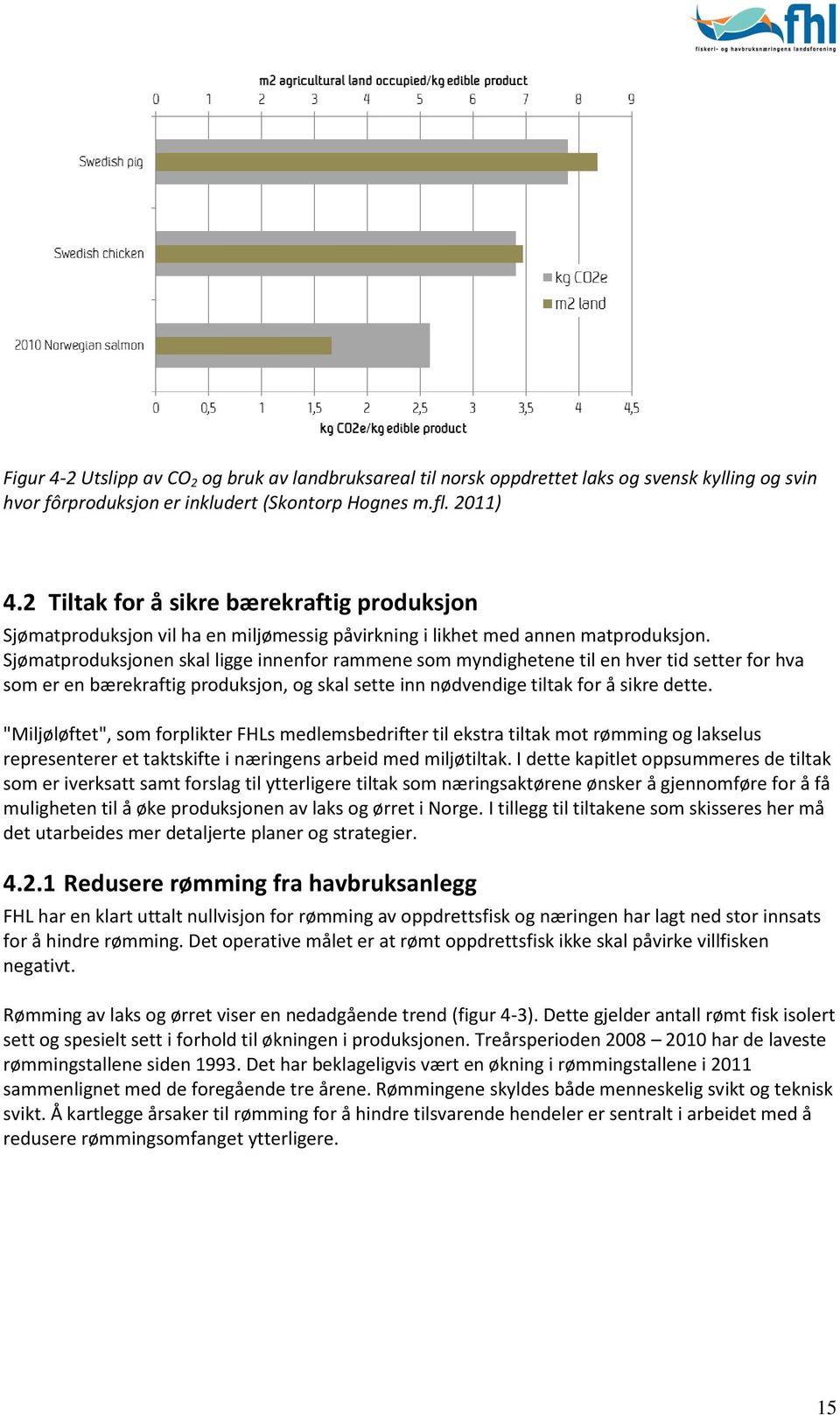 Sjømatproduksjonen skal ligge innenfor rammene som myndighetene til en hver tid setter for hva som er en bærekraftig produksjon, og skal sette inn nødvendige tiltak for å sikre dette.