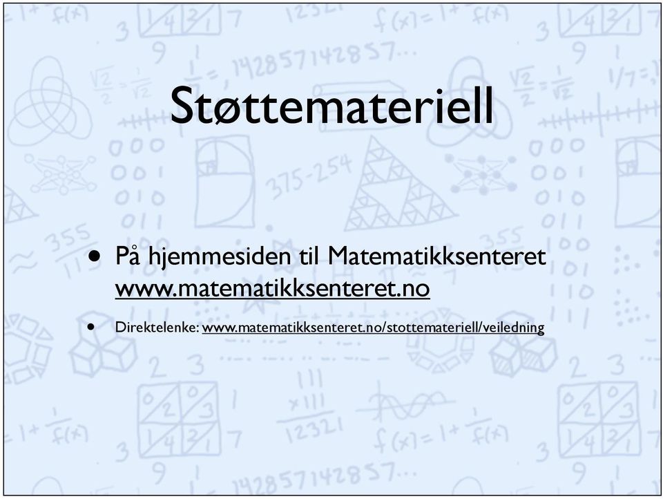 matematikksenteret.