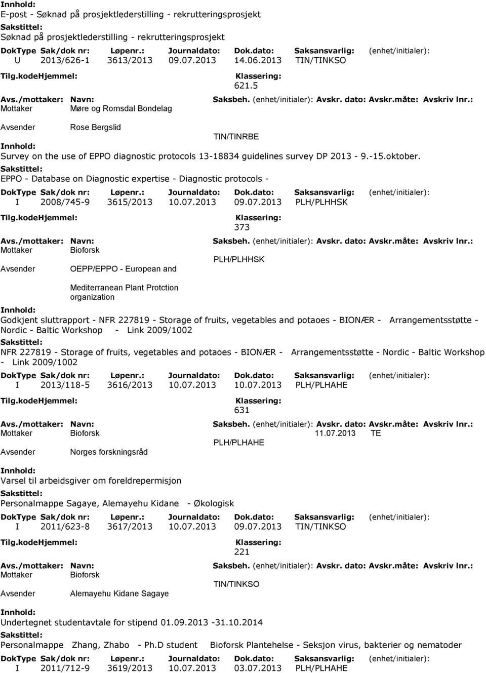 EPPO - Database on Diagnostic expertise - Diagnostic protocols - I 2008/745-9 3615/2013 10.07.