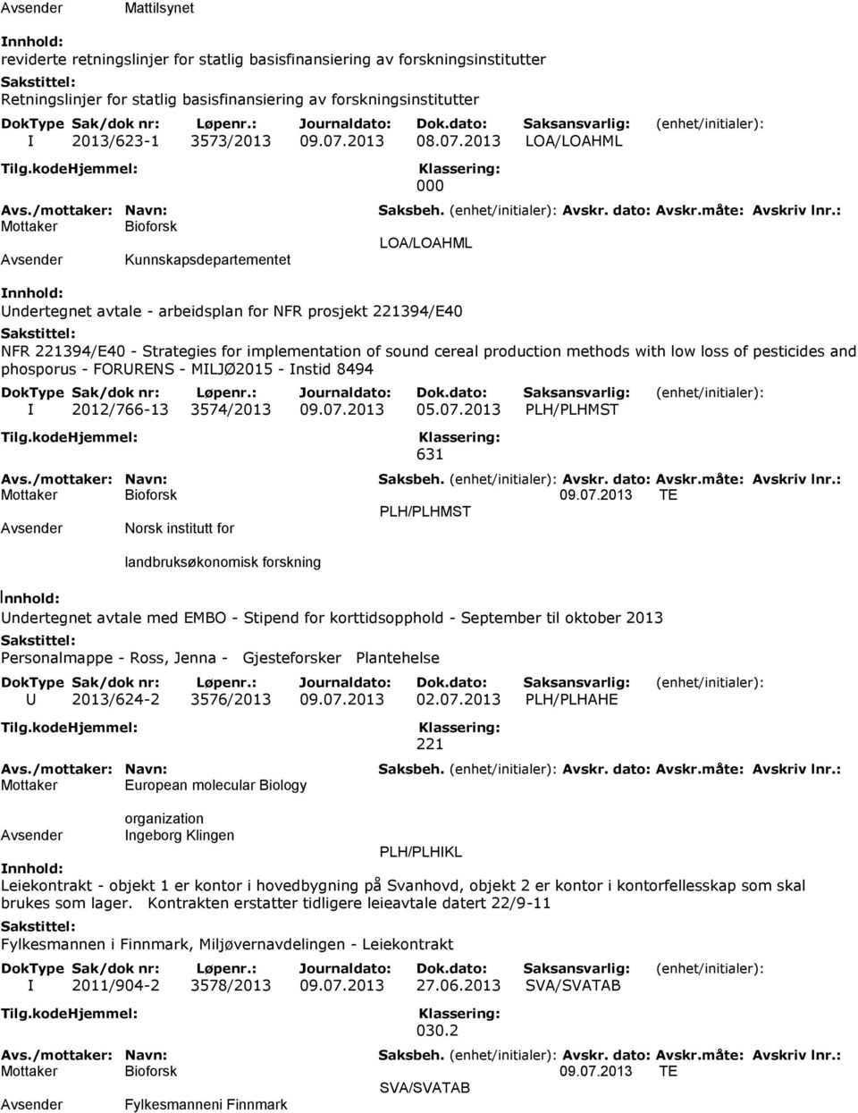 low loss of pesticides and phosporus - FORURENS - MILJØ2015 - Instid 8494 I 2012/766-13 3574/2013 09.07.