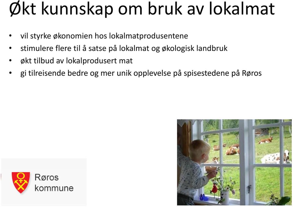 og økologisk landbruk økt tilbud av lokalprodusert mat gi