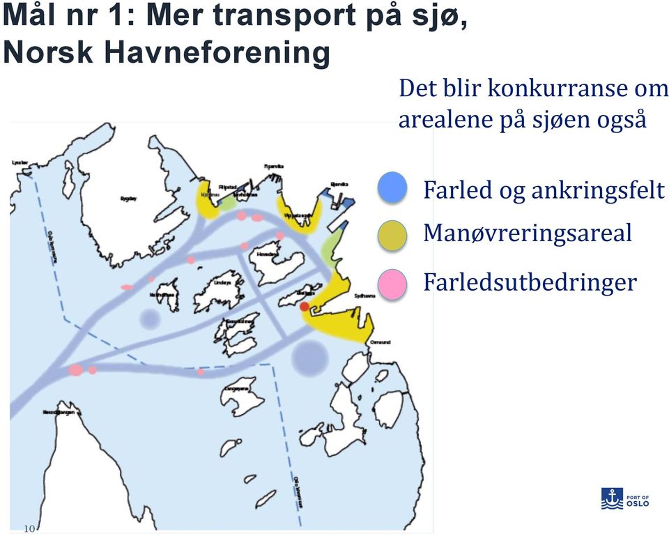 arealene på sjøen også Farled og