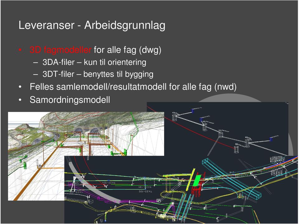 3DT-filer benyttes til bygging Felles