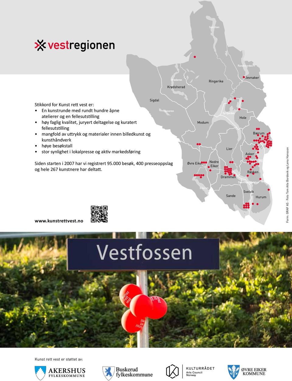 besøkstall stor synlighet i lokalpresse og aktiv markedsføring Siden starten i 2007 har vi registrert 95.