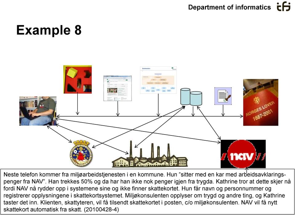 Kathrine tror at dette skjer nå fordi NAV nå rydder opp i systemene sine og ikke finner skattekortet.