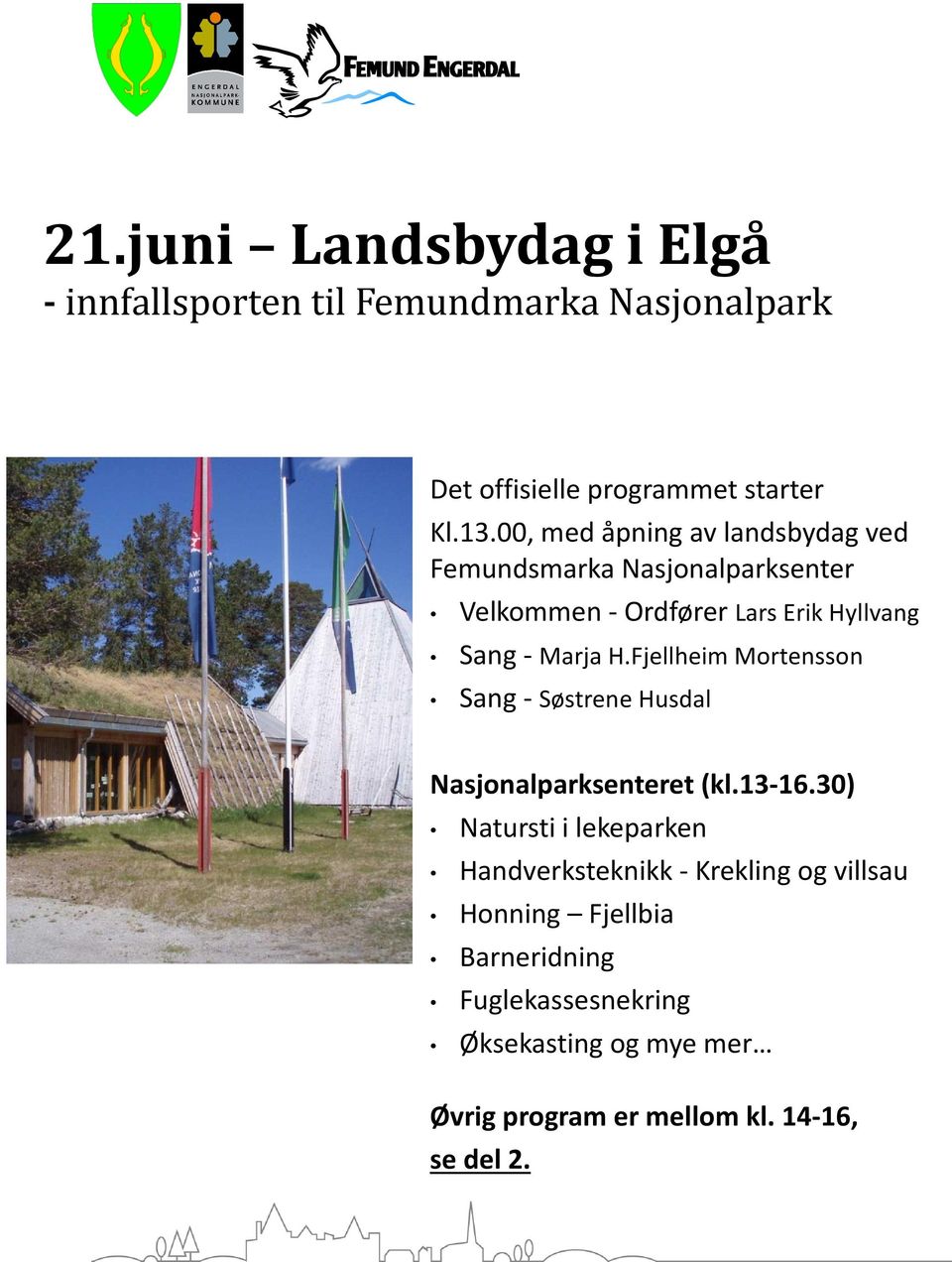 Fjellheim Mortensson Sang - Søstrene Husdal Nasjonalparksenteret (kl.13-16.