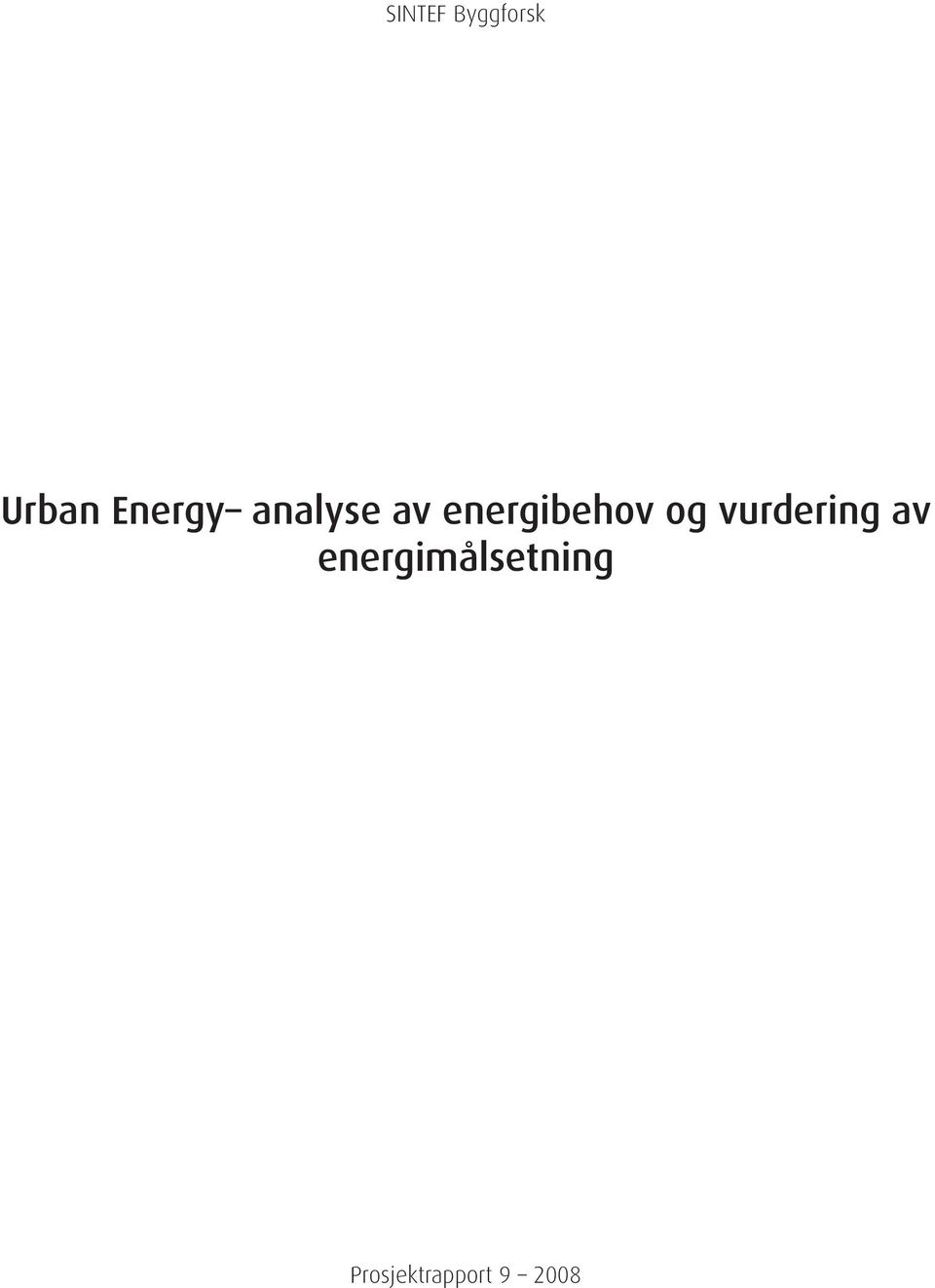 energibehov og vurdering