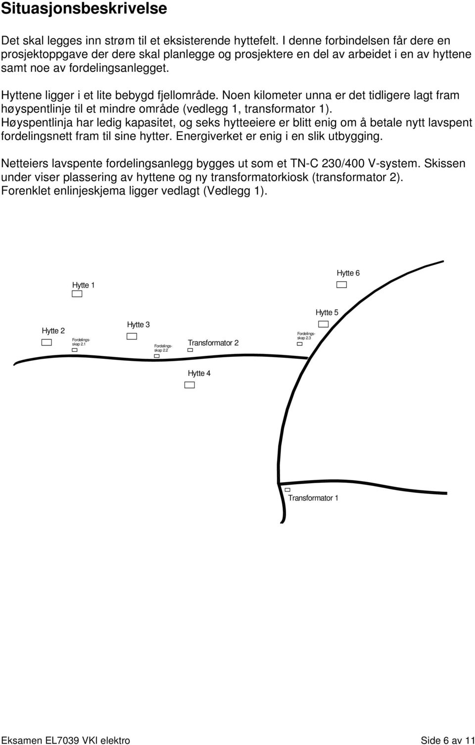 Noen kilometer unna er det tidligere lagt fram høyspentlinje til et mindre område (vedlegg 1, transformator 1).