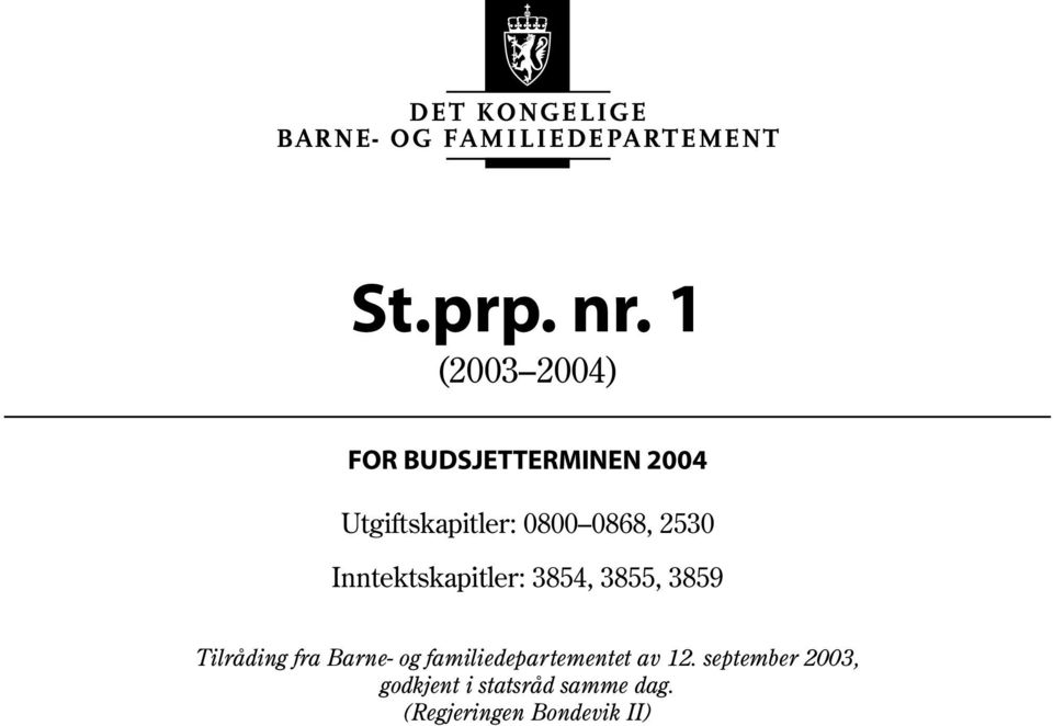 Utgiftskapitler: 0800 0868, 2530 Inntektskapitler: