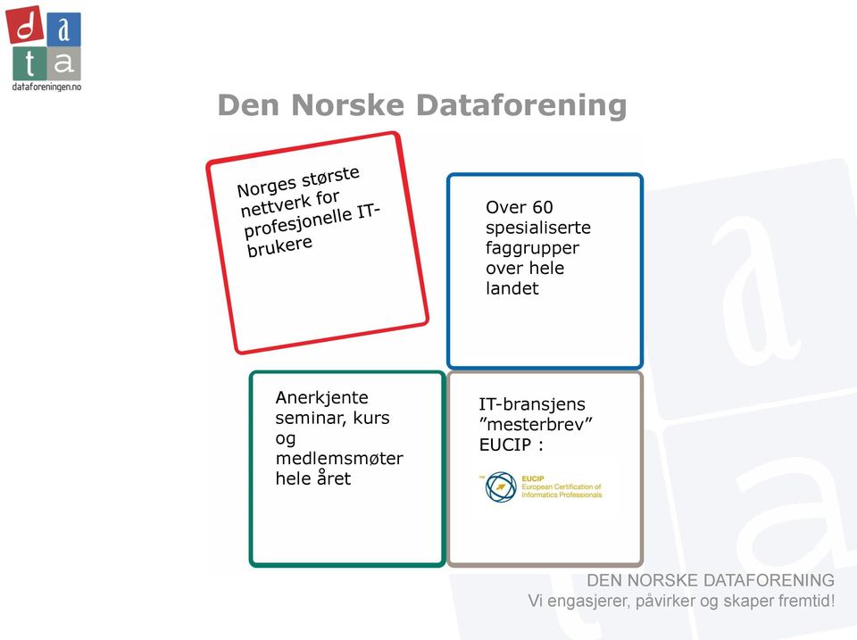 landet Anerkjente seminar, kurs og