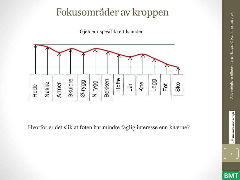 R I Hvorfor er det slik at foten