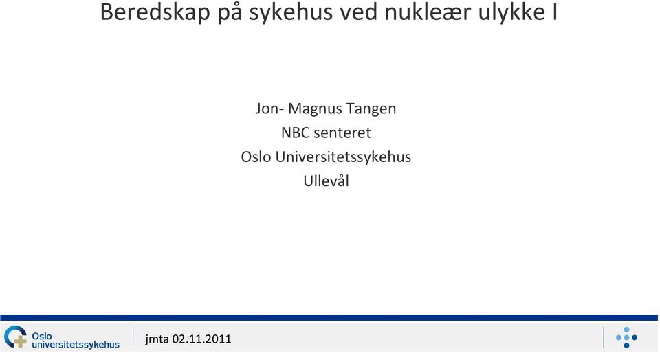 Magnus Tangen NBC senteret