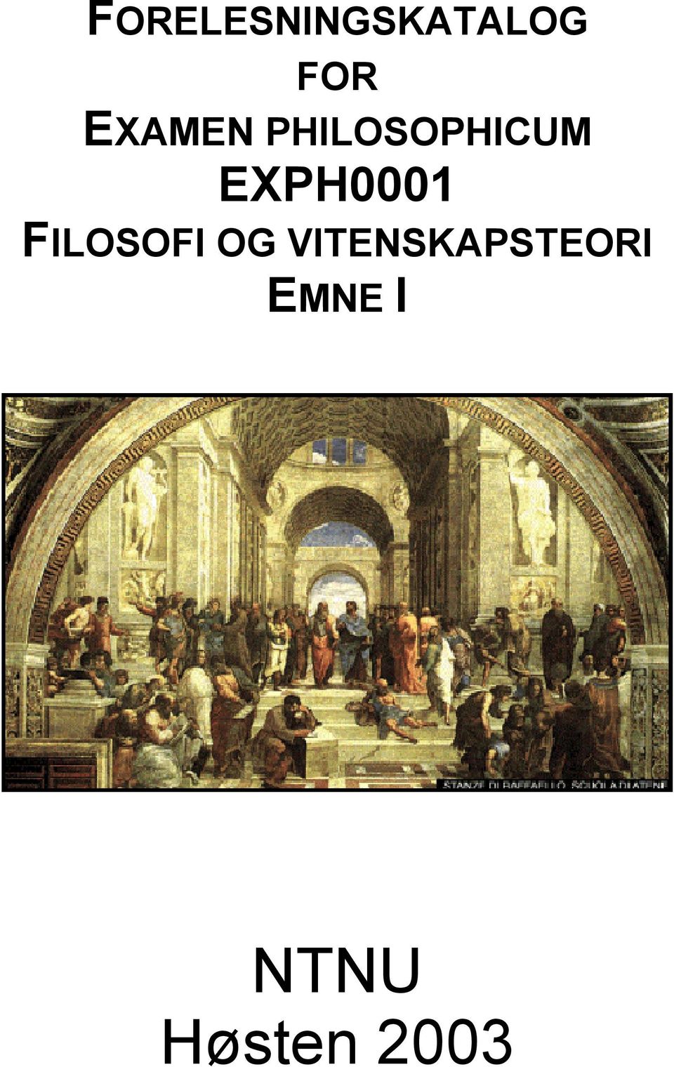 EXPH0001 FILOSOFI OG