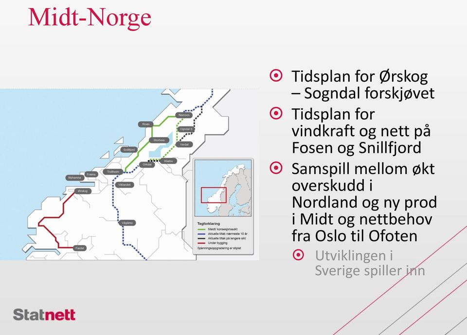 Samspill mellom økt overskudd i Nordland og ny prod i