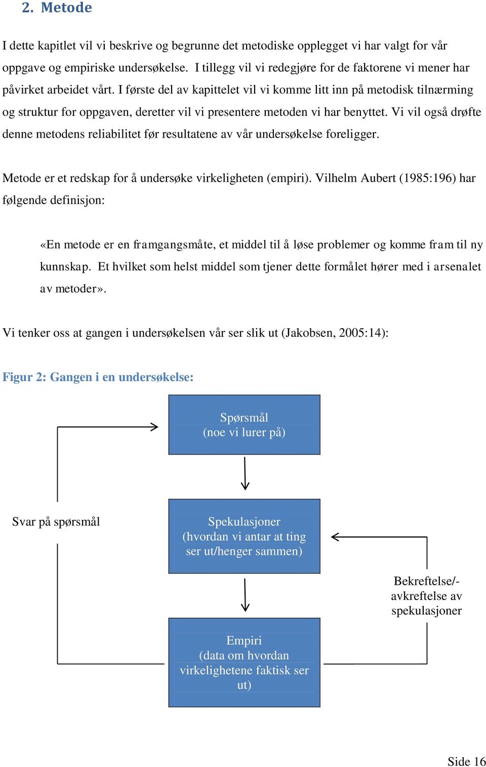 I første del av kapittelet vil vi komme litt inn på metodisk tilnærming og struktur for oppgaven, deretter vil vi presentere metoden vi har benyttet.