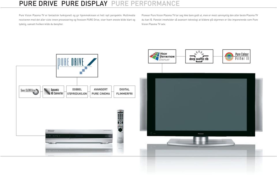 kilde du benytter. Pioneer Pure Vision Plasma TV tar seg ikke bare godt ut, men er mest sannsynlig den aller beste Plasma TV du kan få.