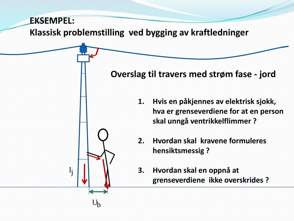 Hvis en påkjennes av elektrisk sjokk, hva er grenseverdiene for at en person skal