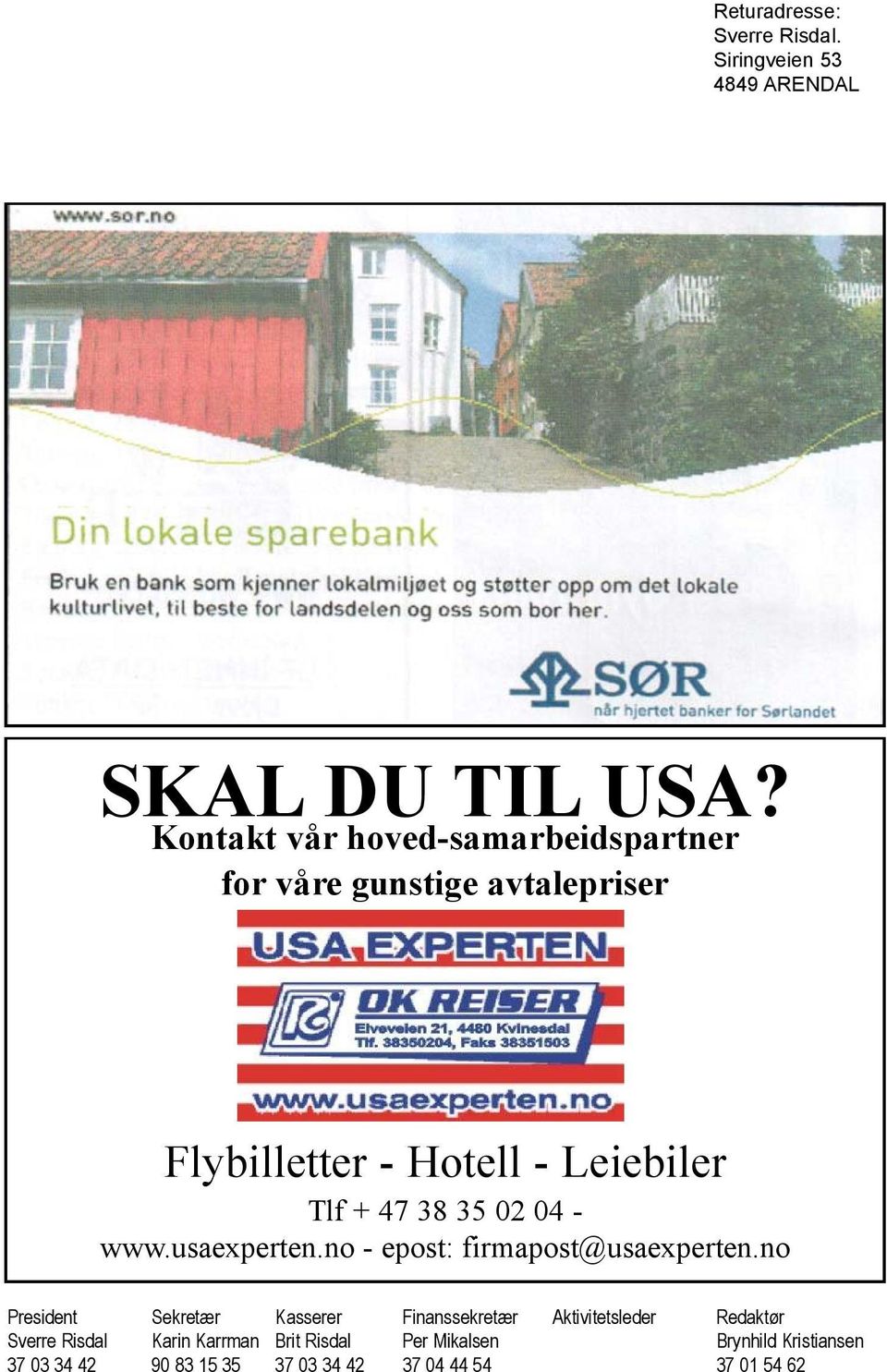 35 02 04 - www.usaexperten.no - epost: firmapost@usaexperten.