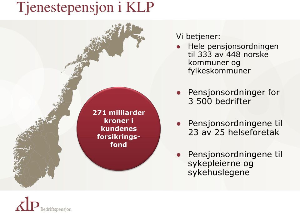 forsikringsfond Pensjonsordninger for 3 500 bedrifter Pensjonsordningene