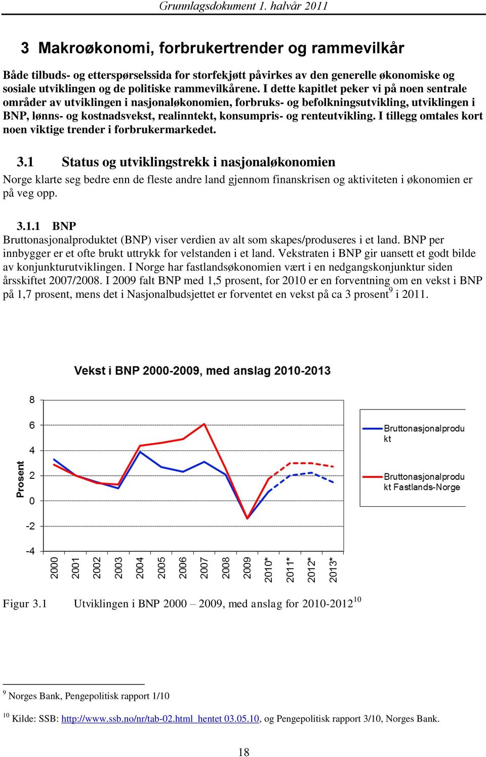 renteutvikling. I tillegg omtales kort noen viktige trender i forbrukermarkedet. 3.