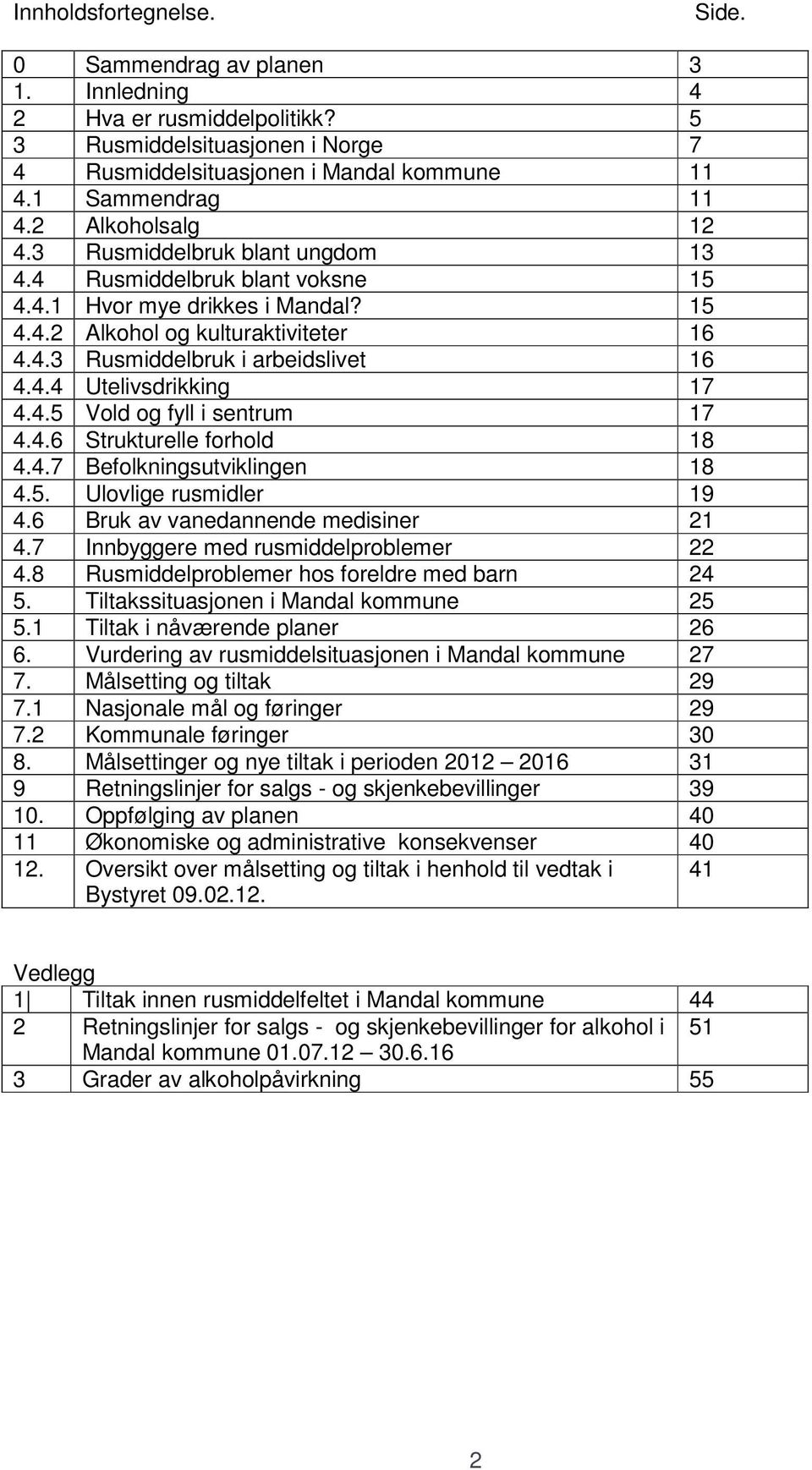 4.4 Utelivsdrikking 17 4.4.5 Vold og fyll i sentrum 17 4.4.6 Strukturelle forhold 18 4.4.7 Befolkningsutviklingen 18 4.5. Ulovlige rusmidler 19 4.6 Bruk av vanedannende medisiner 21 4.