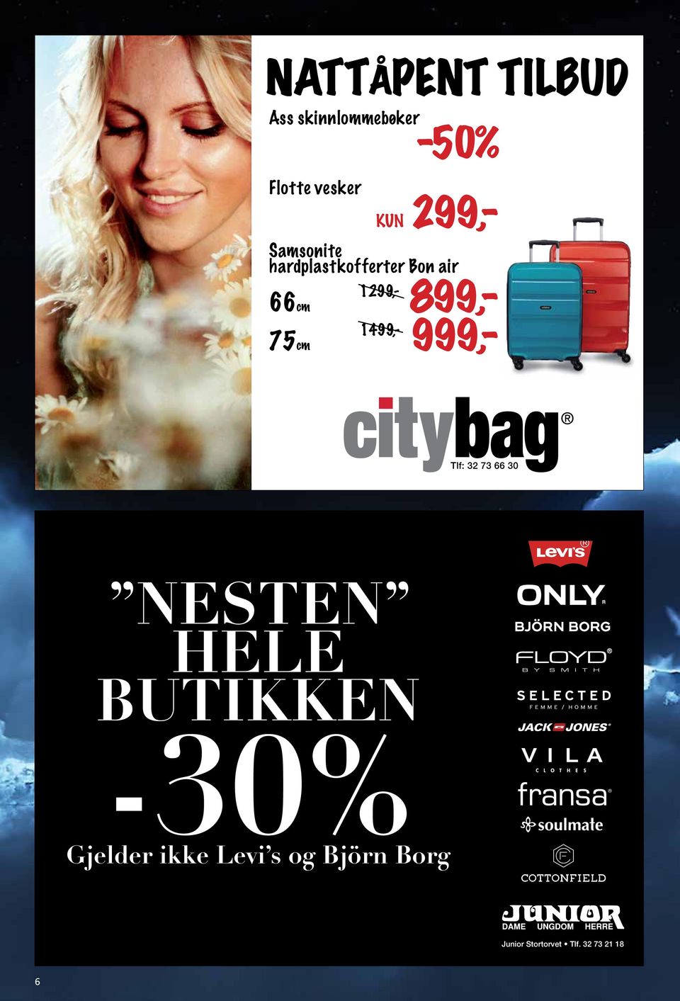 1499,- 999,- Tlf: 32 73 66 30 NESTEN HELE BUTIKKEN -30%