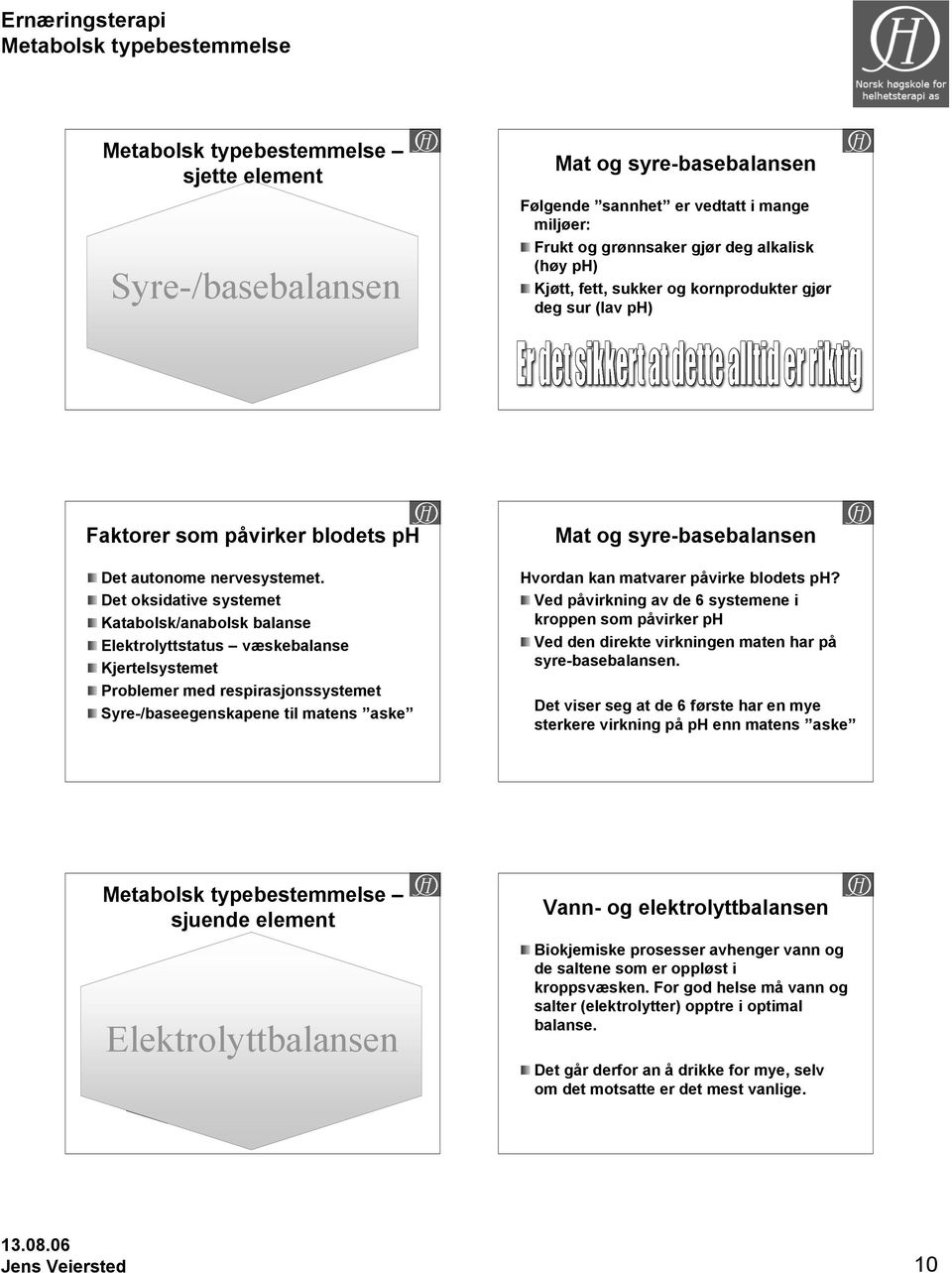 ph Det autonome nervesystemet.