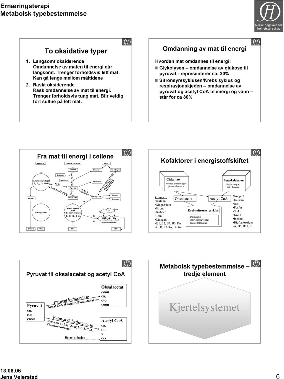 Omdanning av mat til energi Hvordan mat omdannes til energi: Glykolysen omdannelse av glukose til pyruvat - representerer ca.