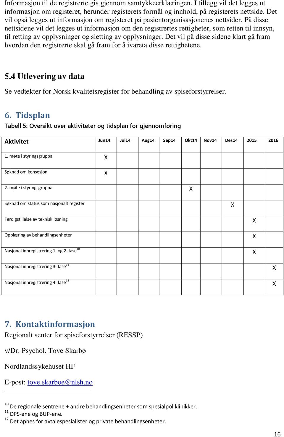 På disse nettsidene vil det legges ut informasjon om den registrertes rettigheter, som retten til innsyn, til retting av opplysninger og sletting av opplysninger.