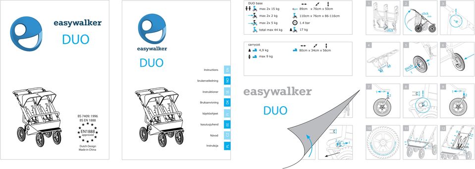 EN DUO brukerveiledning max 9 kg 8 SE 7 Instruktioner EE 33 0 rr lke PL Instrukcja E as ywa co mm e Dutch Design