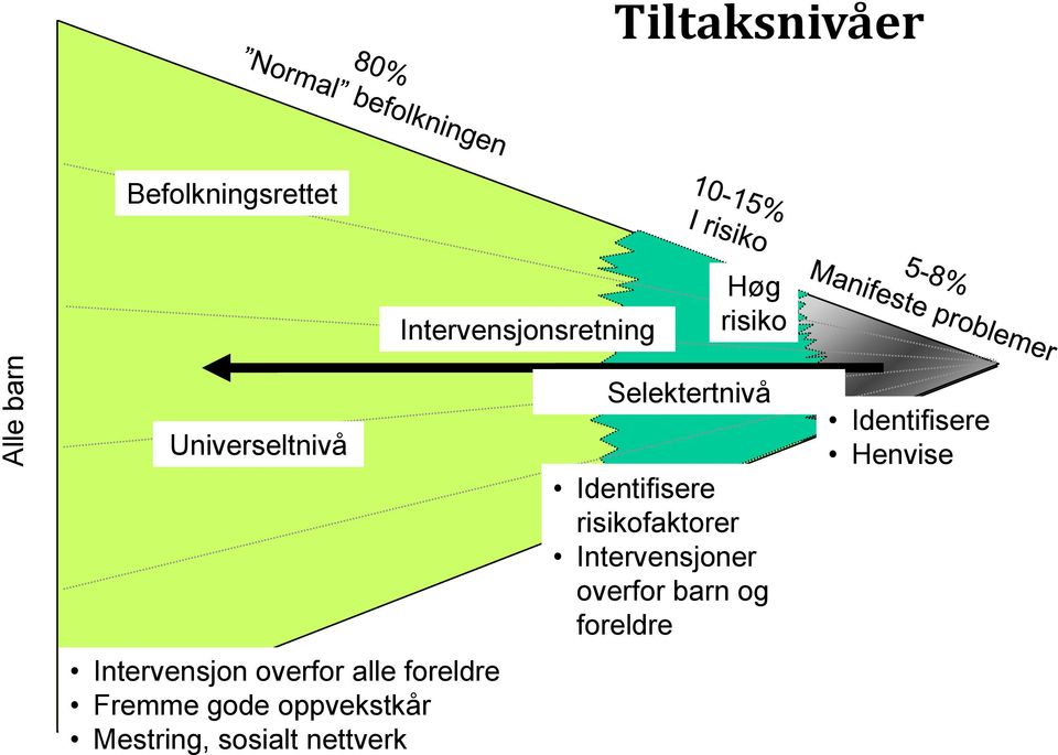 oppvekstkår Mestring, sosialt nettverk Selektertnivå Identifisere