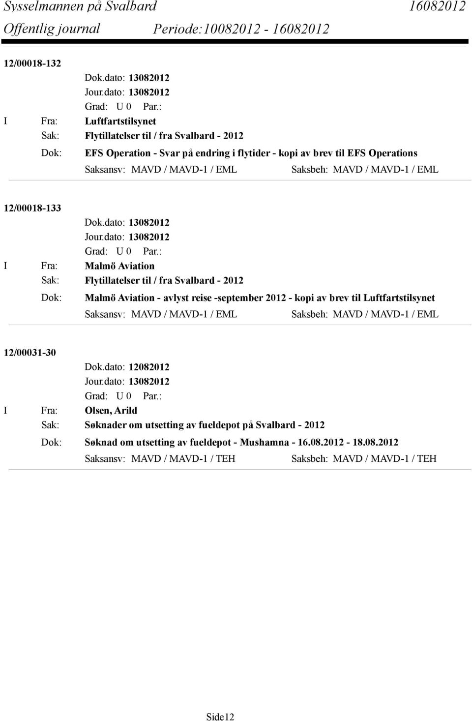 -september 2012 - kopi av brev til Luftfartstilsynet 12/00031-30 Dok.
