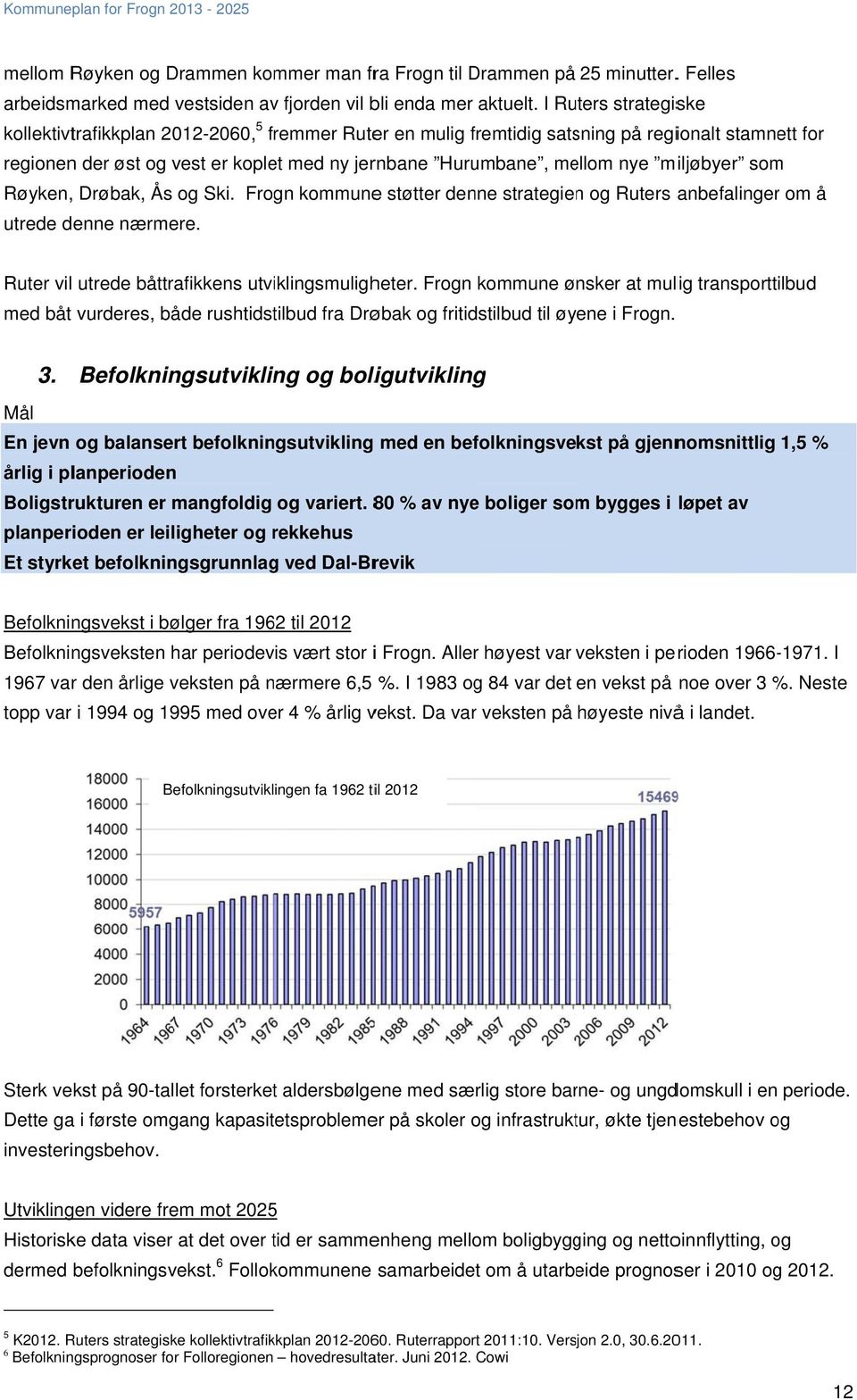 miljøbyer som Røyken, Drøbak, Ås og Ski. Frogn kommunee støtter denne strategienn og Ruters anbefalingerr om å utrede denne nærmere. Ruter vil utrede båttrafikkens utviklingsmuligheter.