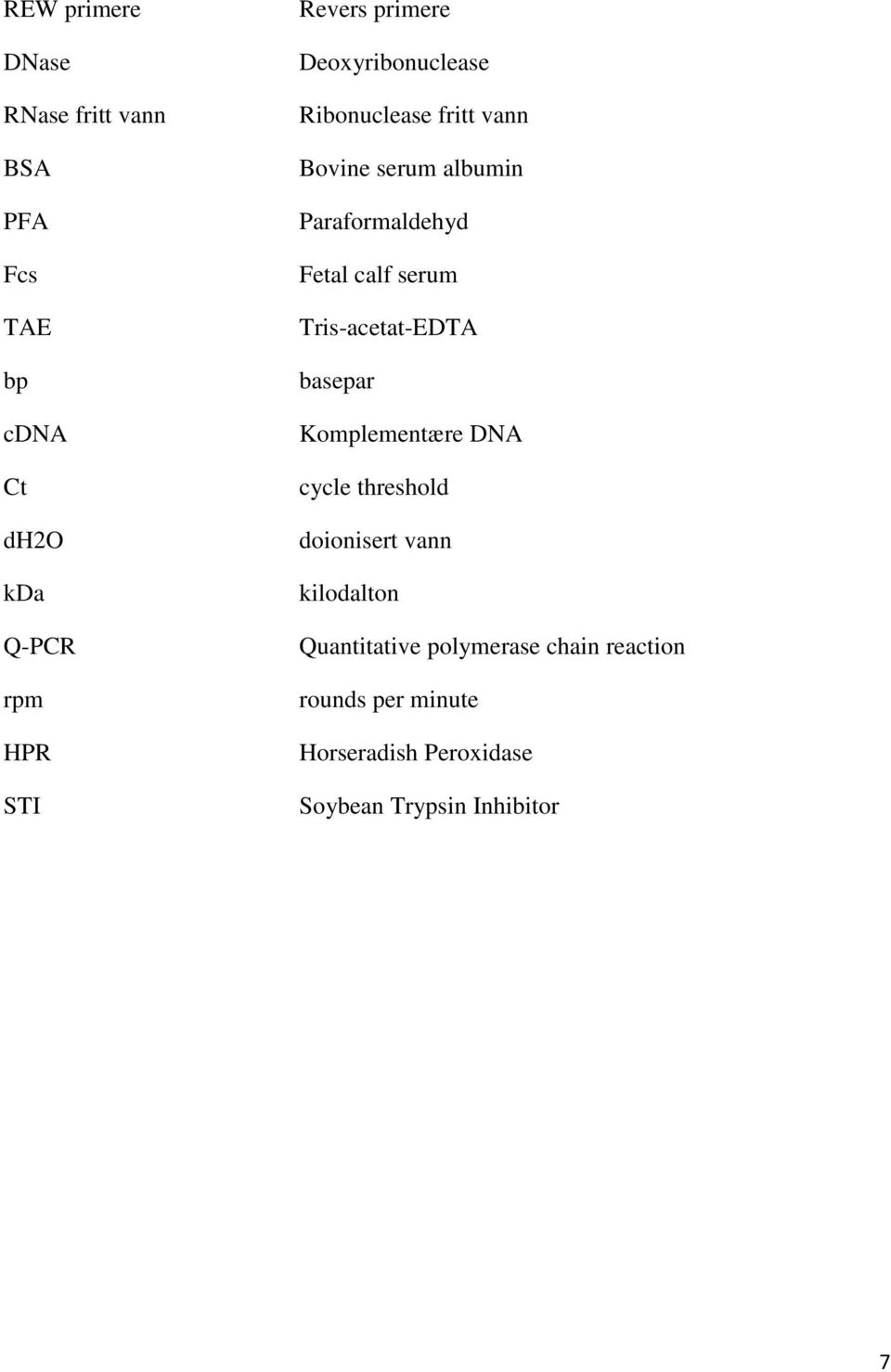 serum Tris-acetat-EDTA basepar Komplementære DNA cycle threshold doionisert vann kilodalton