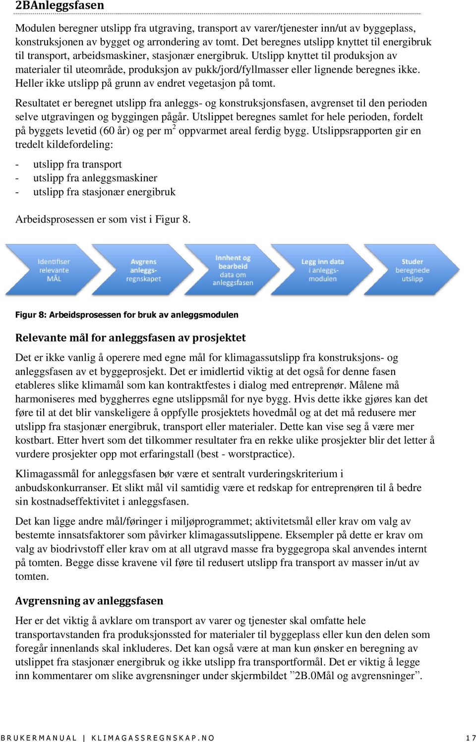 Utslipp knyttet til produksjon av materialer til uteområde, produksjon av pukk/jord/fyllmasser eller lignende beregnes ikke. Heller ikke utslipp på grunn av endret vegetasjon på tomt.