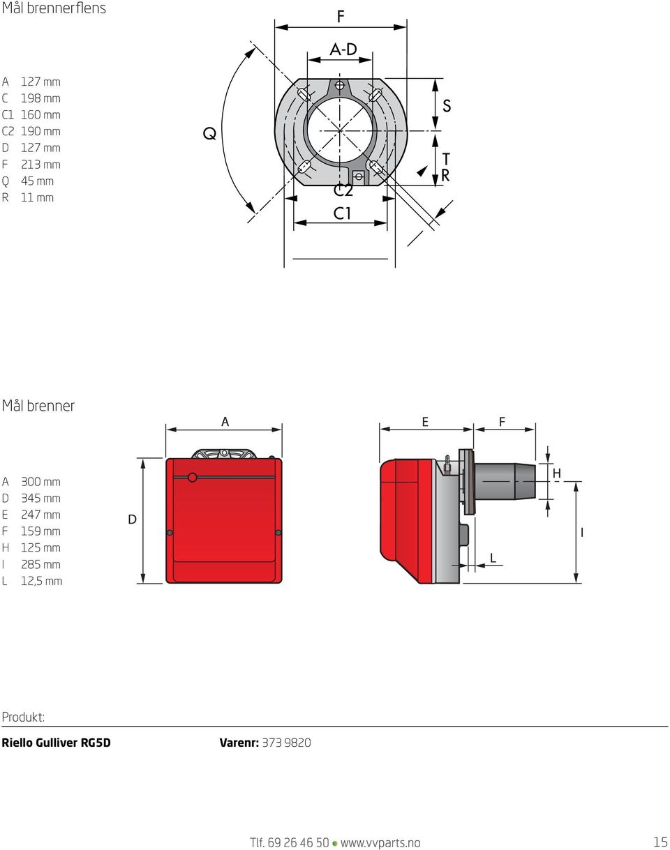 E F H I L 300 mm 345 mm 247 mm 159 mm 125 mm 285 mm