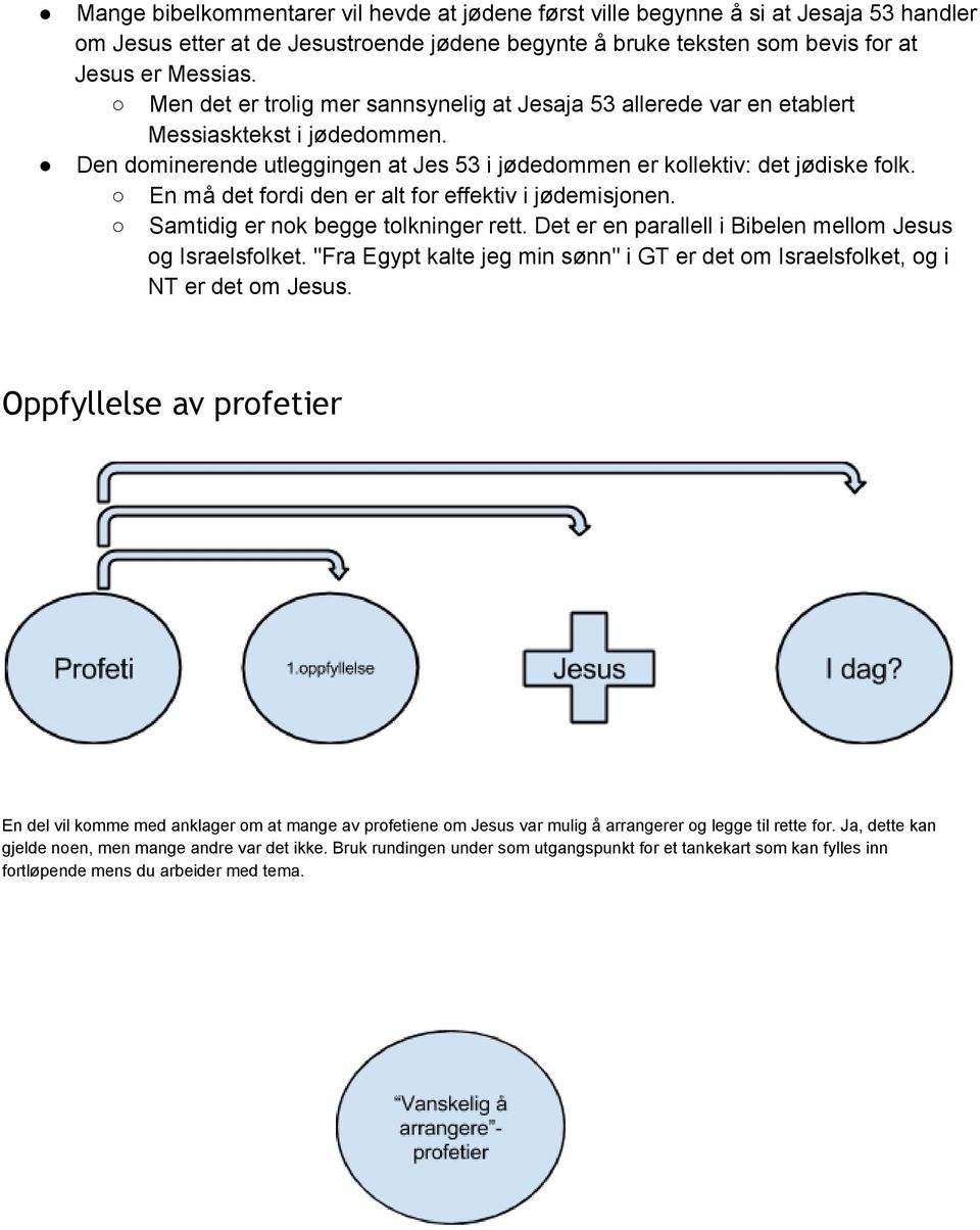 En må det fordi den er alt for effektiv i jødemisjonen. Samtidig er nok begge tolkninger rett. Det er en parallell i Bibelen mellom Jesus og Israelsfolket.