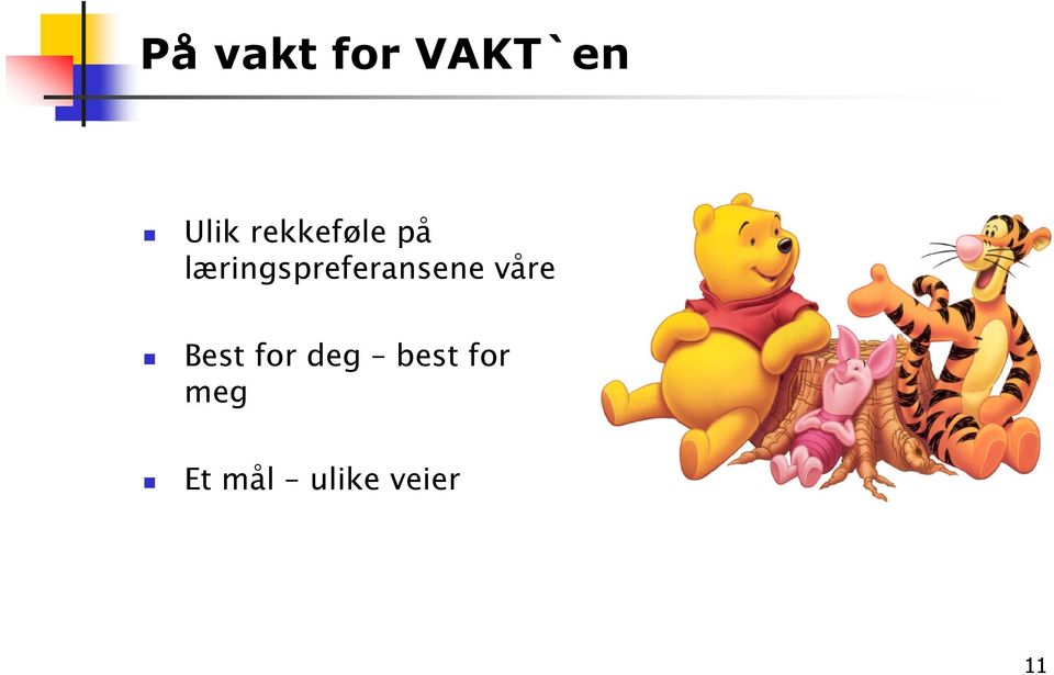 læringspreferansene våre