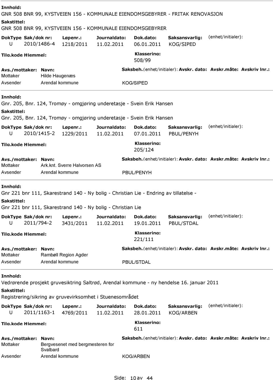 124, Tromøy - omgjøring underetasje - Svein Erik Hansen Gnr. 205, Bnr. 124, Tromøy - omgjøring underetasje - Svein Erik Hansen 2010/1415-2 1229/2011 07.01.2011 PBL/PENYH 205/124 Avs.