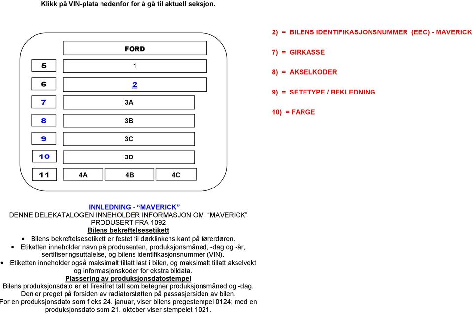 ) = SETETYPE / BEKLEDNING ) = FARGE er