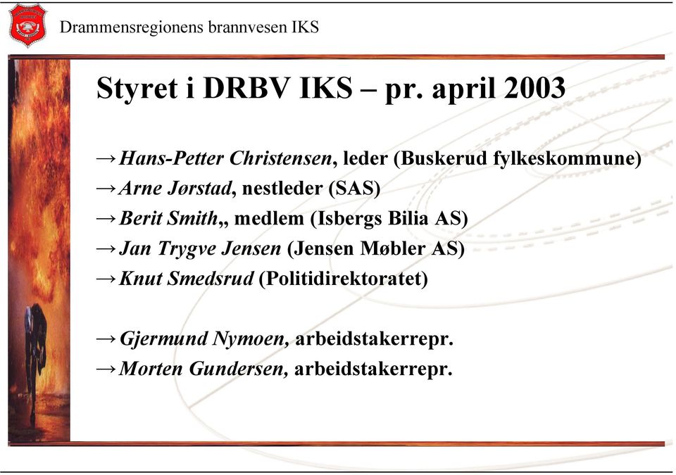 Jørstad, nestleder (SAS) Berit Smith,, medlem (Isbergs Bilia AS) Jan Trygve