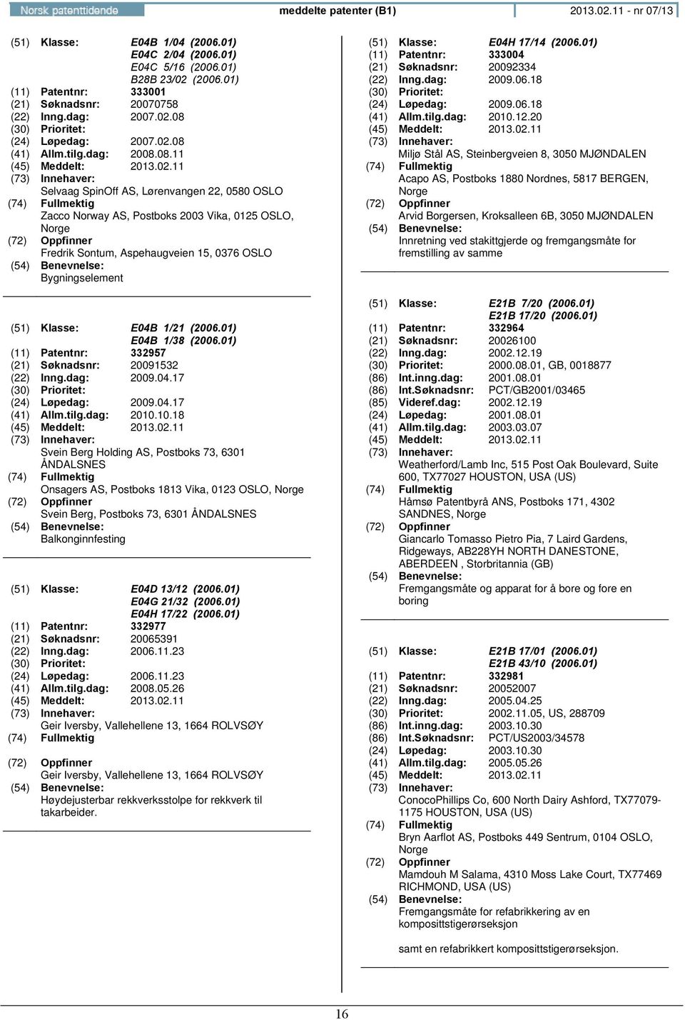 (24) Løpe(41) Allm.tilg.dag: 2008.